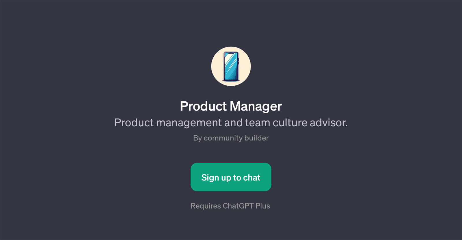 Product Manager website