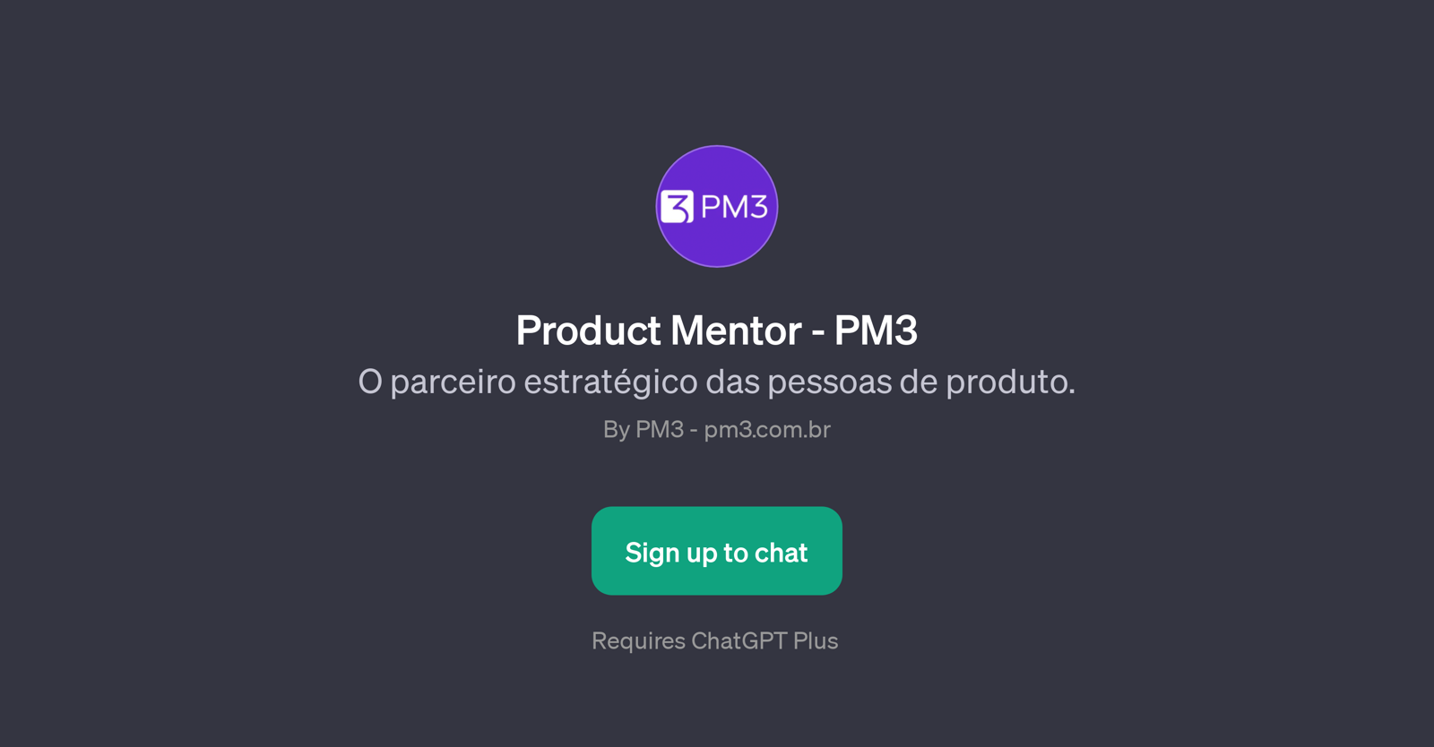 Product Mentor - PM3 website