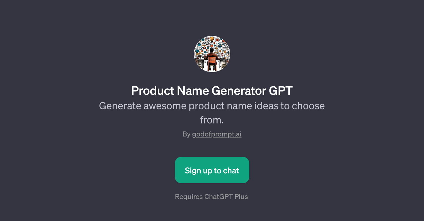 Product Name Generator GPT website