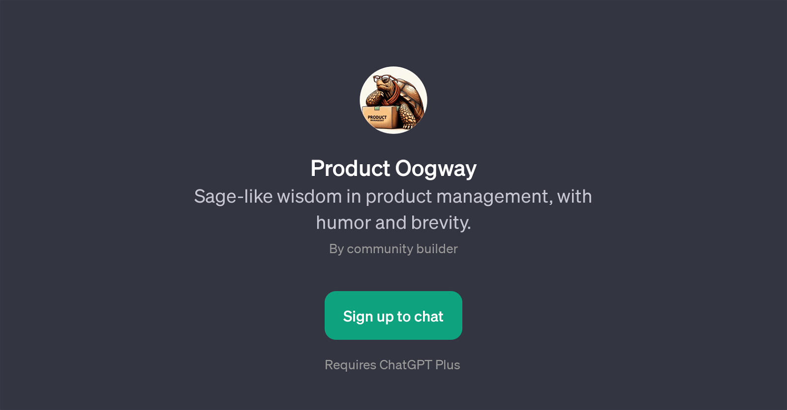 Product Oogway website