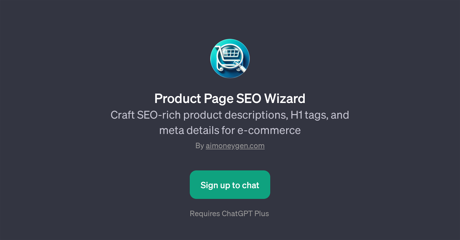 Product Page SEO Wizard website