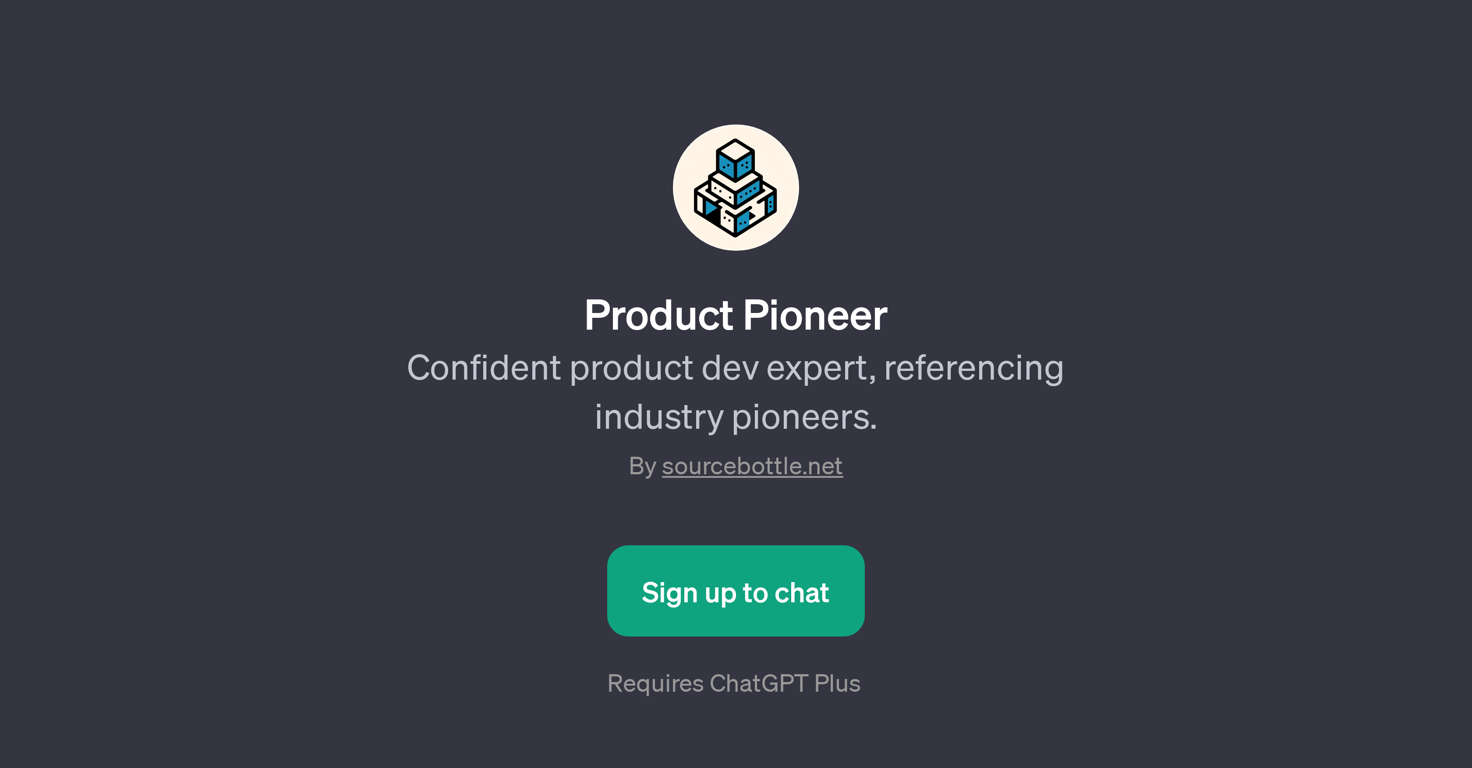 Product Pioneer website