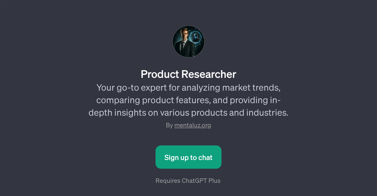 Product Researcher website