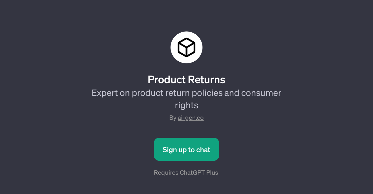 Product Returns website