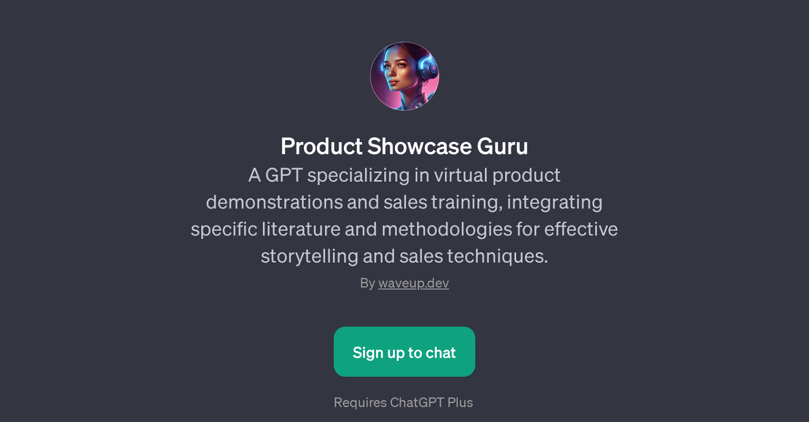 Product Showcase Guru website