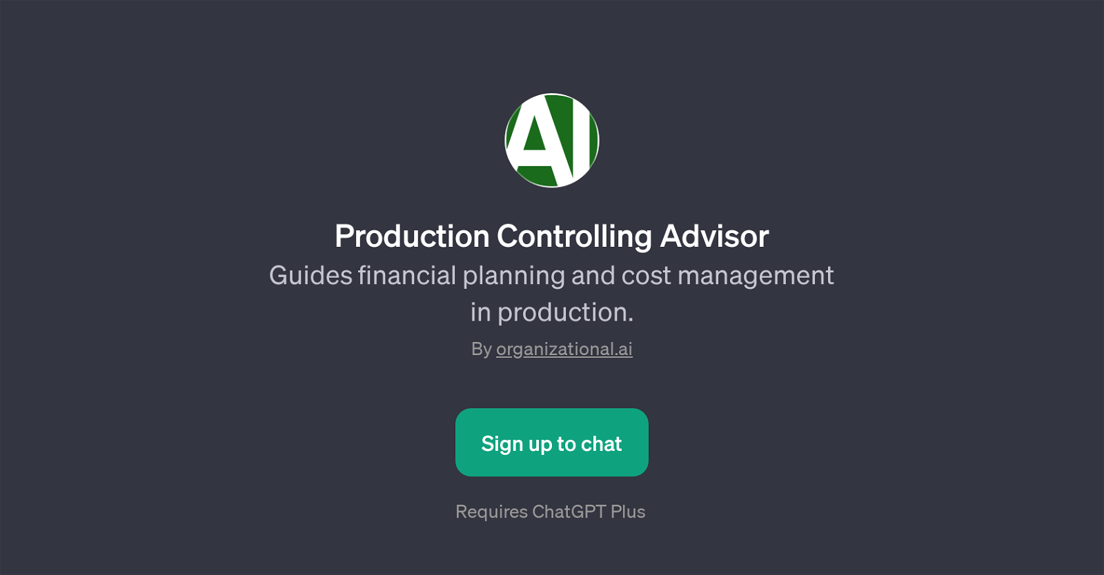 Production Controlling Advisor website