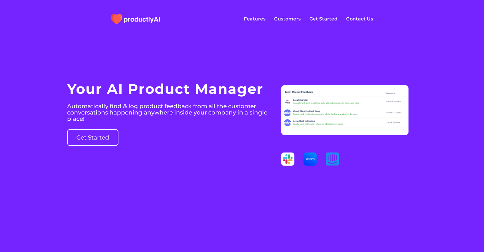 ProductlyAI website