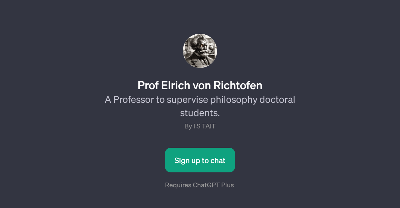 Prof Elrich von Richtofen website