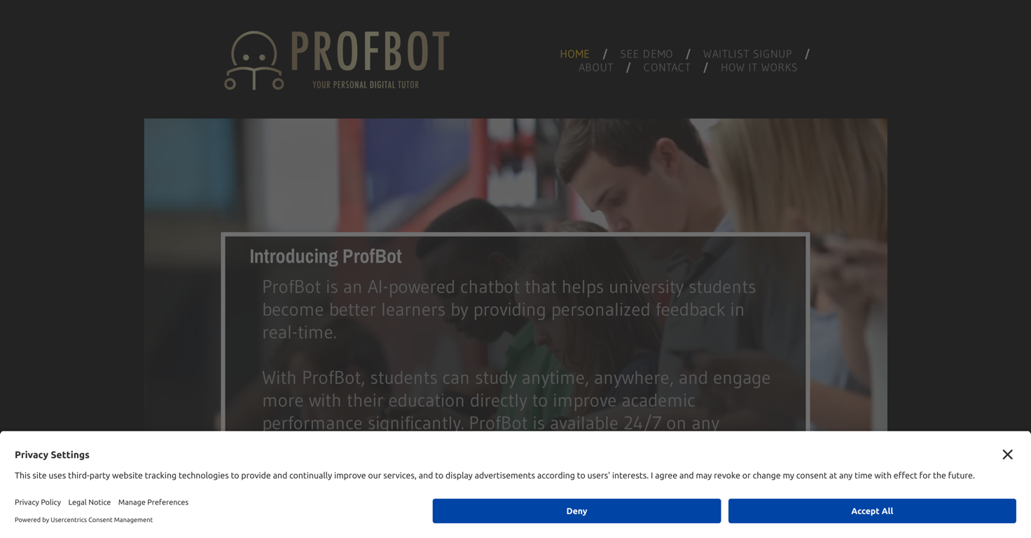 ProfBot website