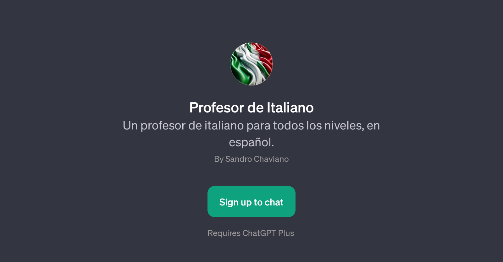 Profesor de Italiano website