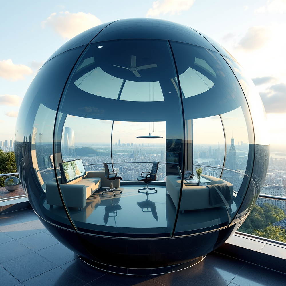 Professional 3D architect and designer in the shape of glassball website