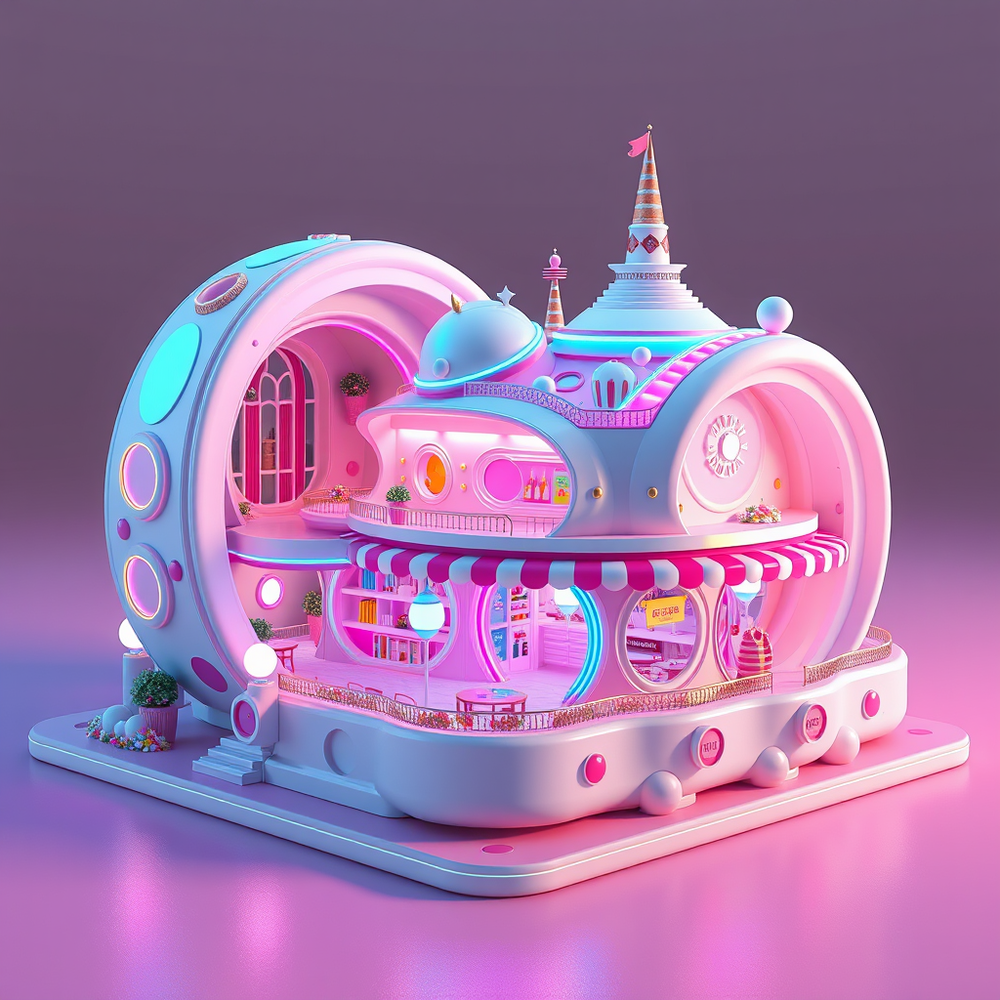 Professional 3D architect and designer in the shape of icecream website