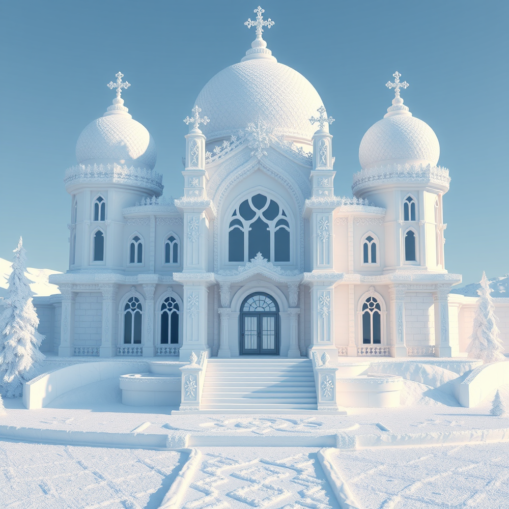 Professional 3D architect and designer in the shape of snow website