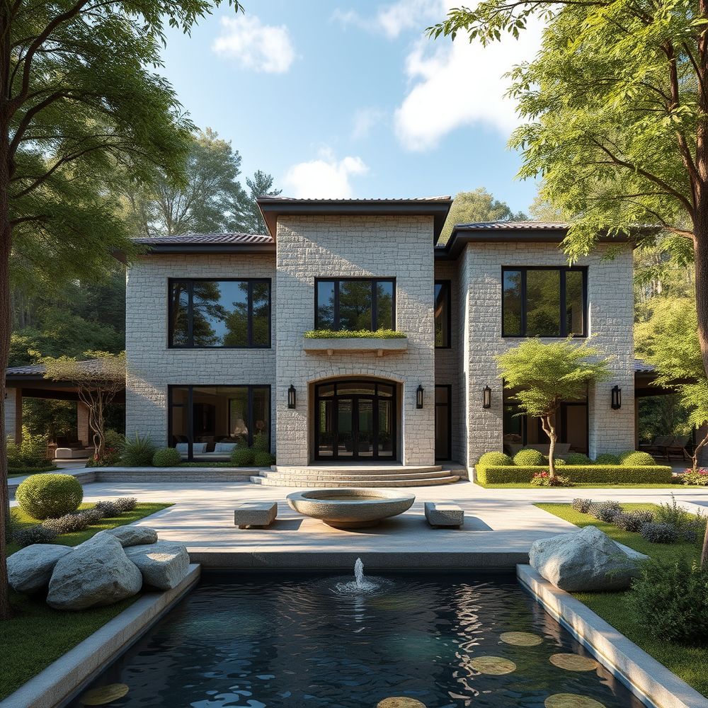 professional architect and designer 3d with  stone website