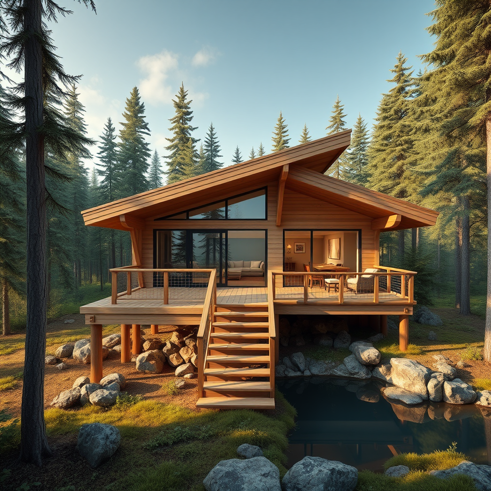 professional architect and designer 3d with  wood website