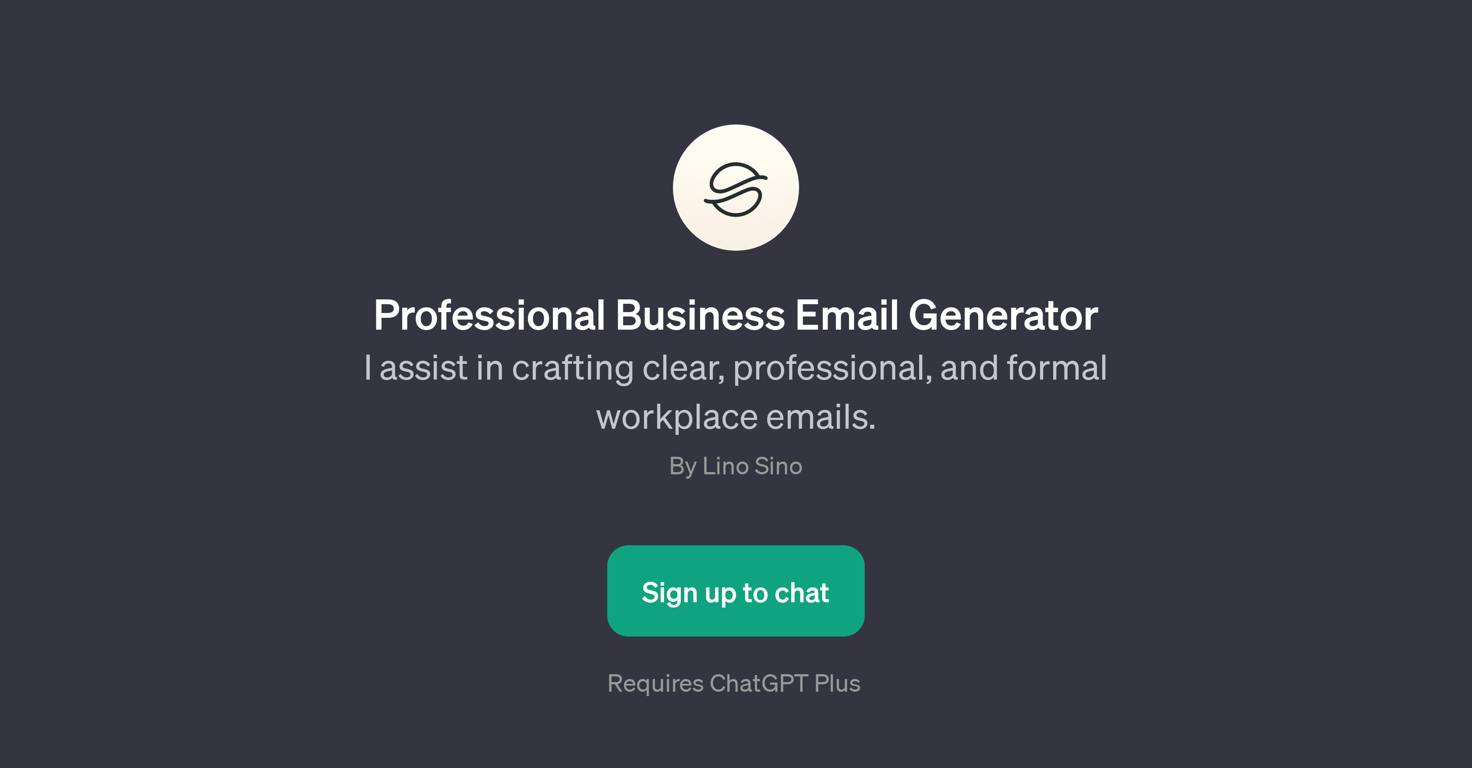 Professional Business Email Generator website