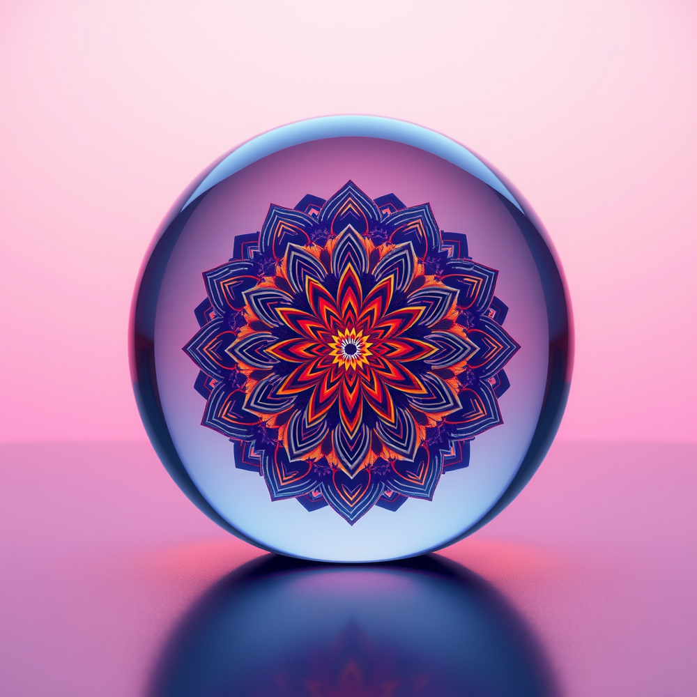 Professional 3d claymation style mandala glassball designer, 22k website