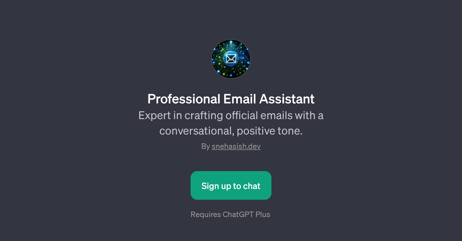 Professional Email Assistant website