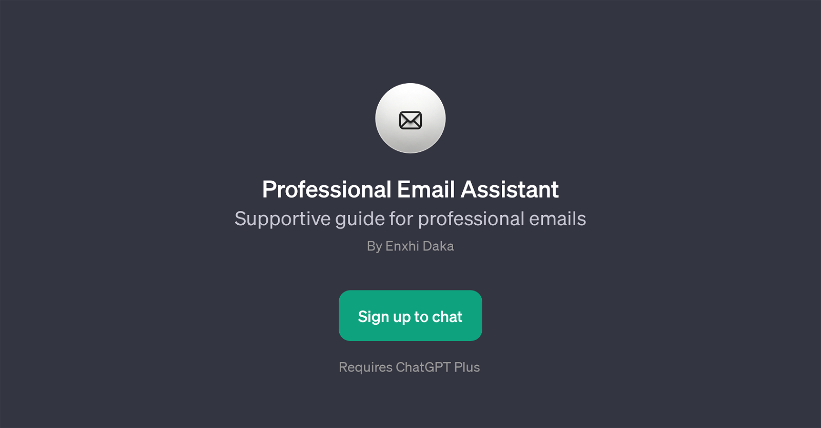 Professional Email Assistant website