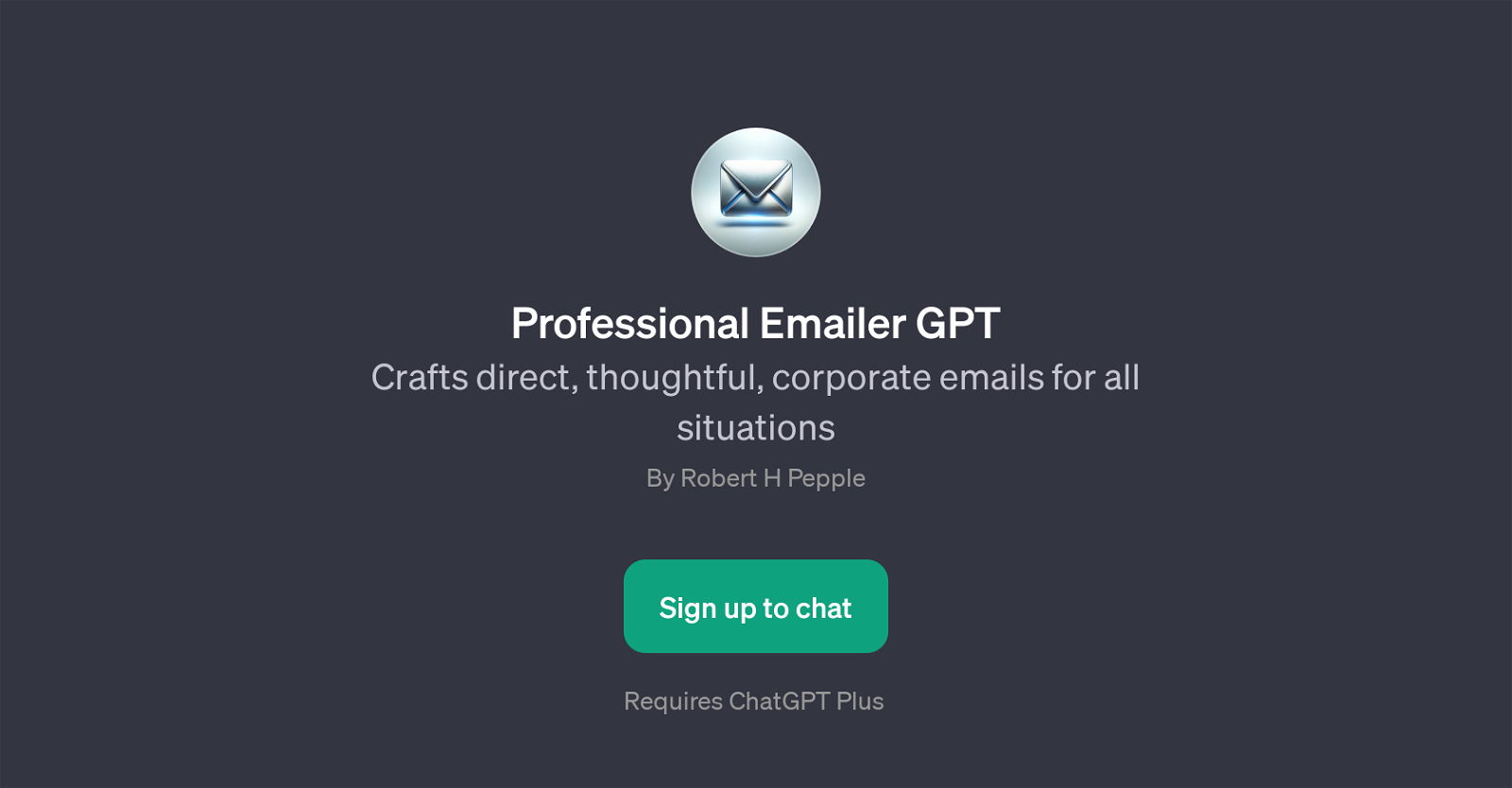 Professional Emailer GPT website