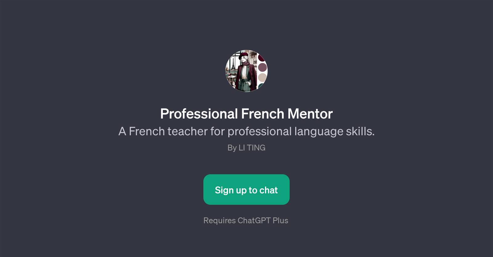 Professional French Mentor website