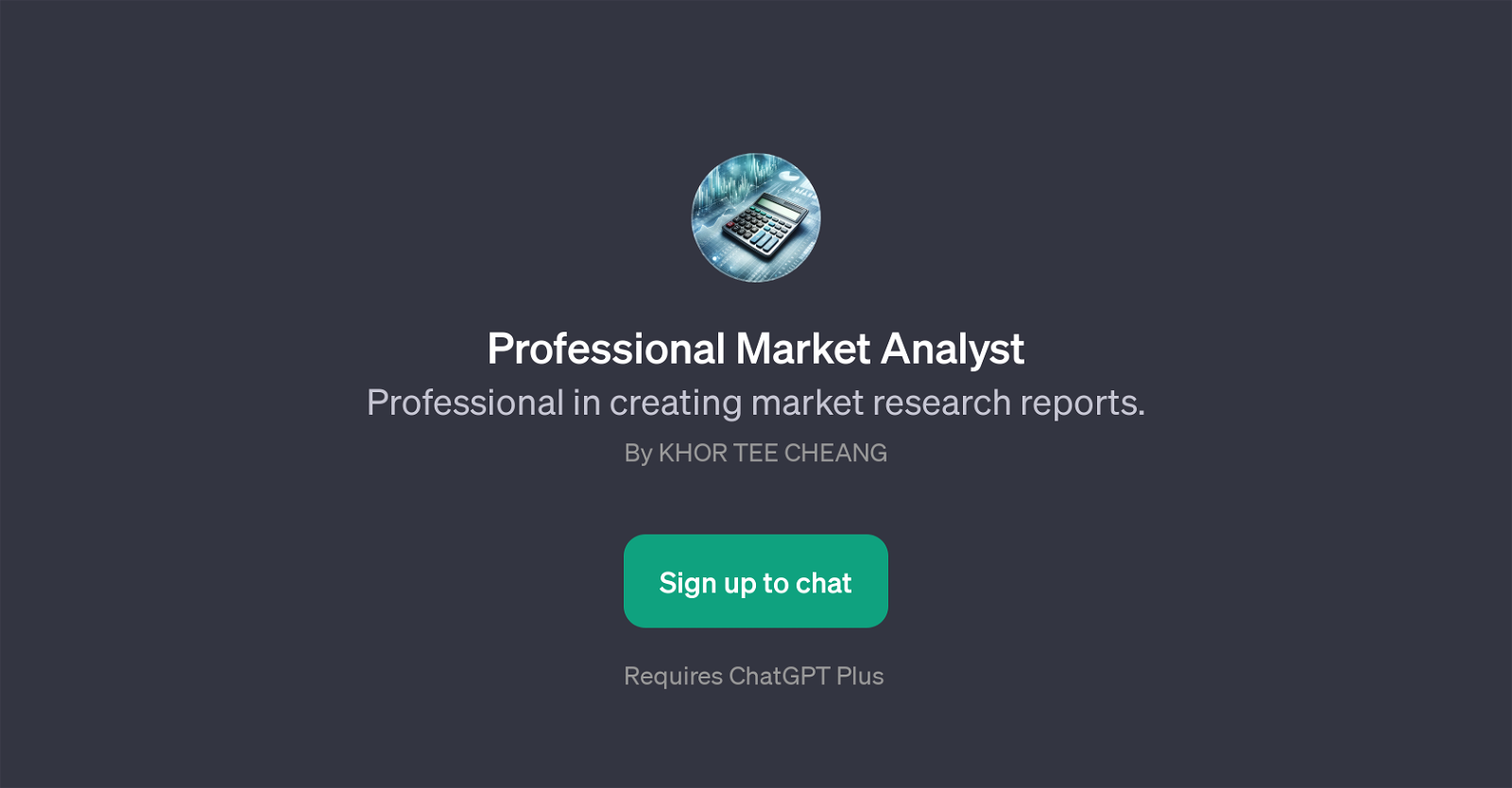 Professional Market Analyst website
