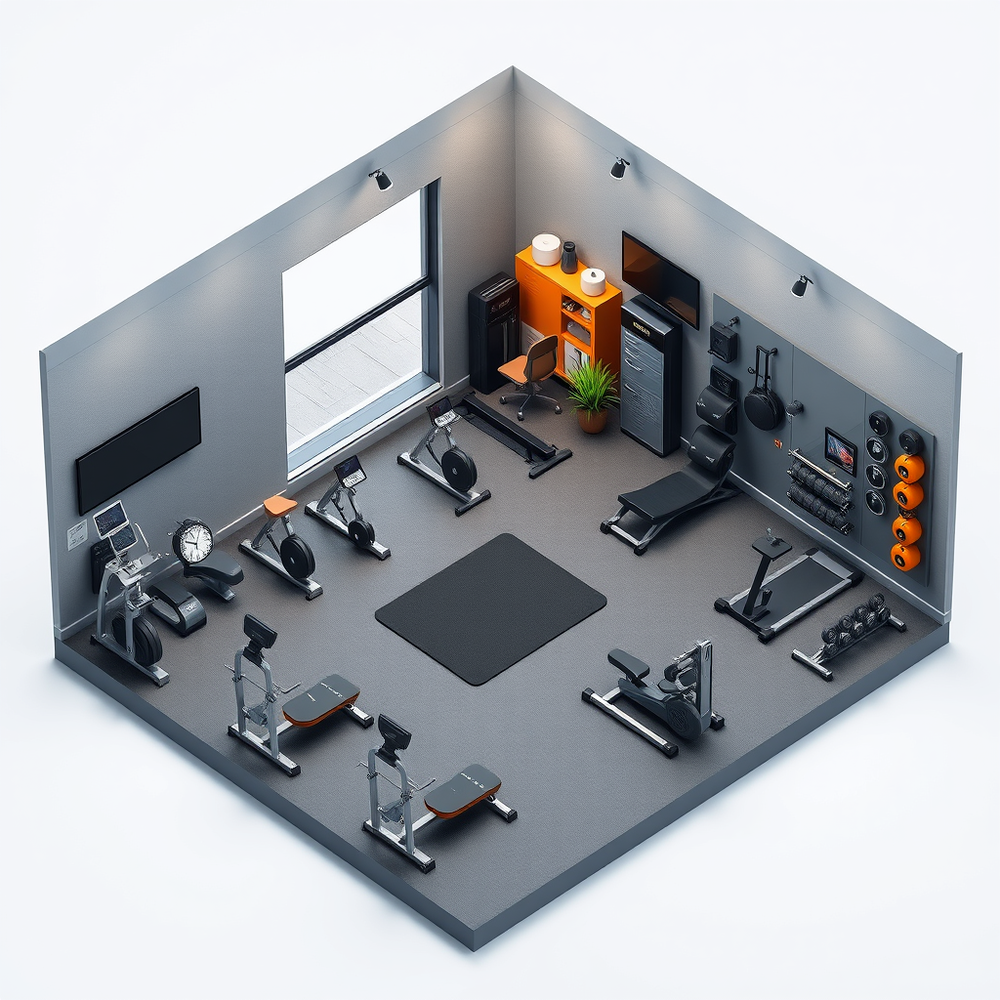 Professional new 3d isometric home gym designer in the world website