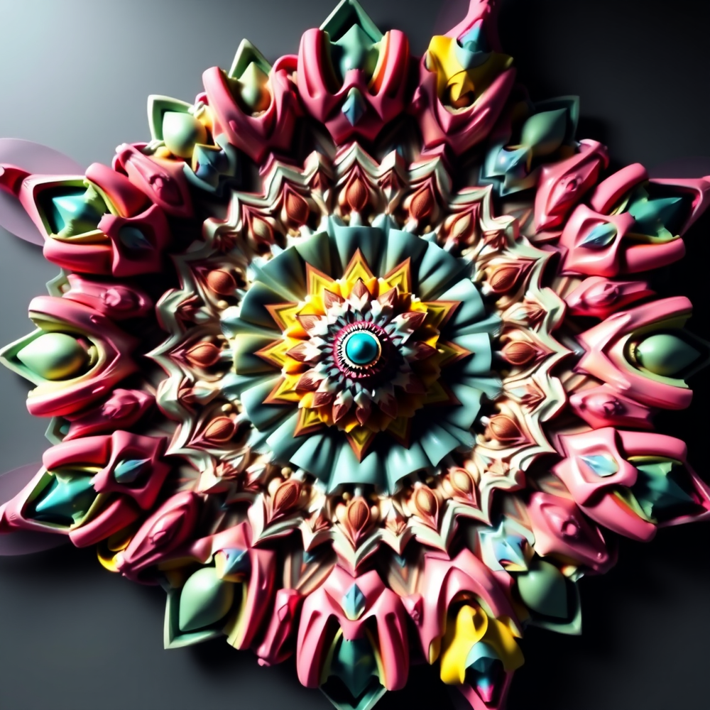 Professional new drawing a 3D mandala website