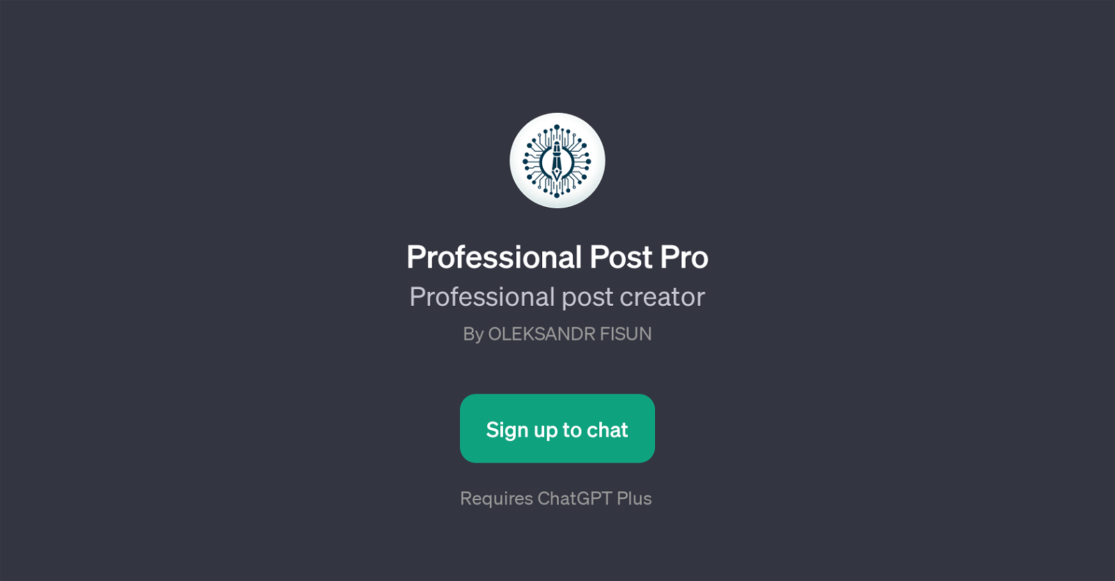Professional Post Pro website
