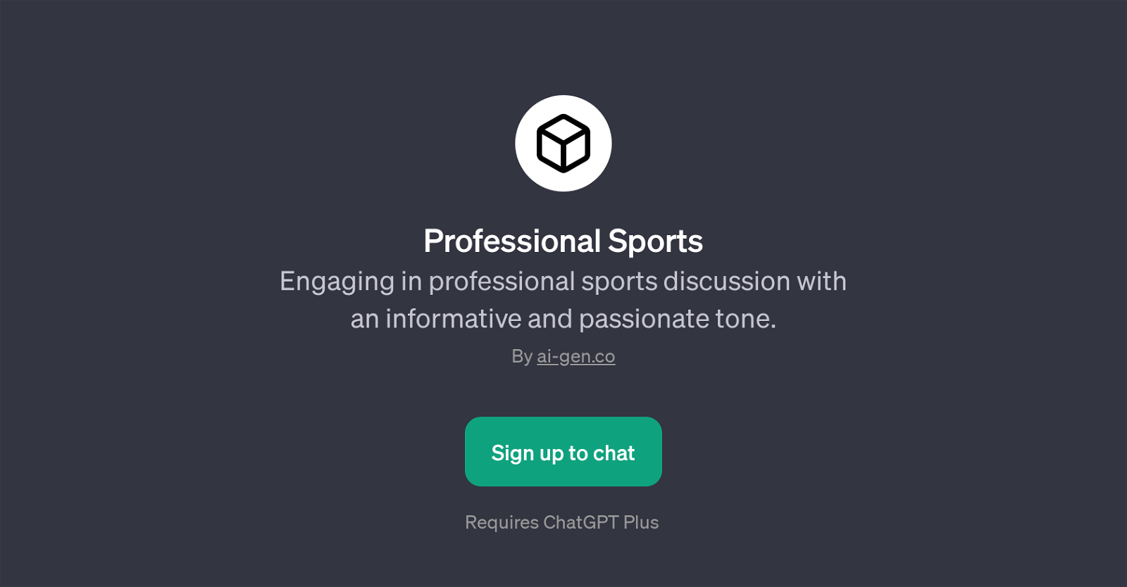 Professional Sports website