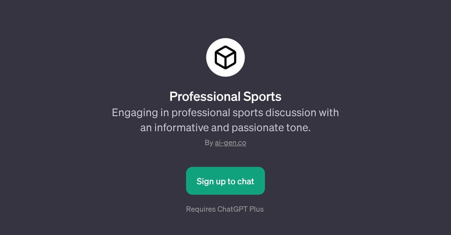 Professional Sports website
