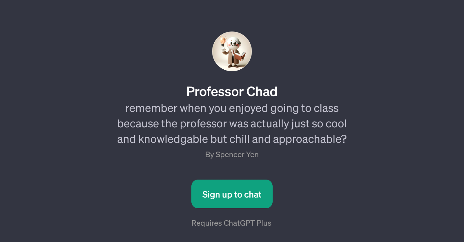 Professor Chad website