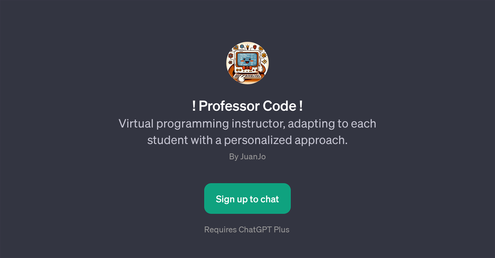 Professor Code website