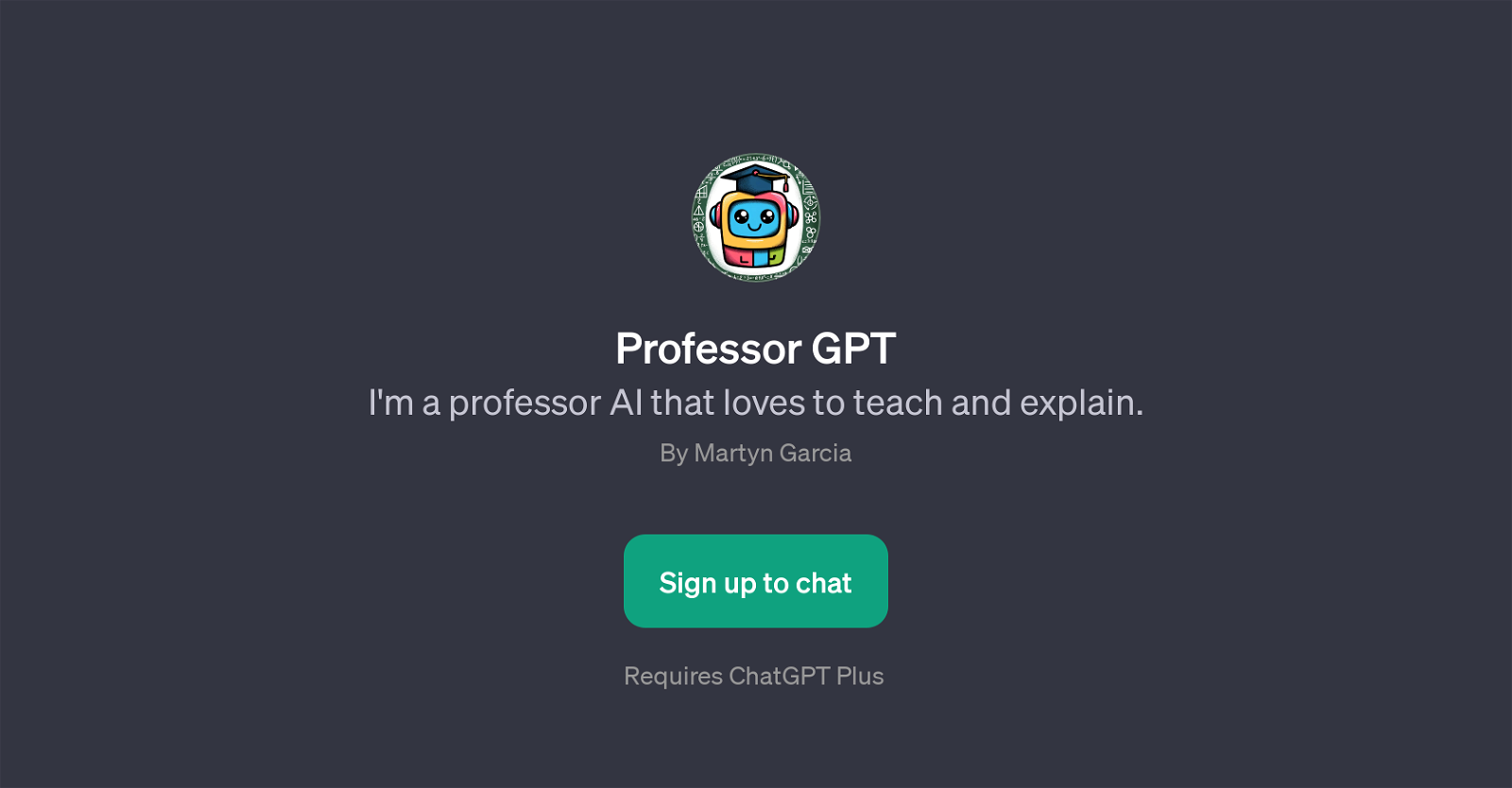 Professor GPT website