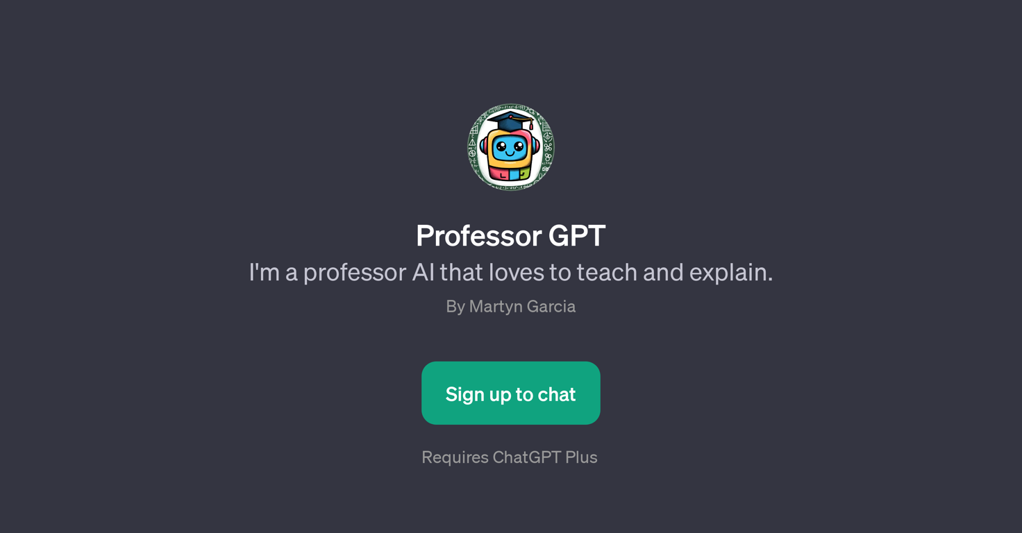 Professor GPT website