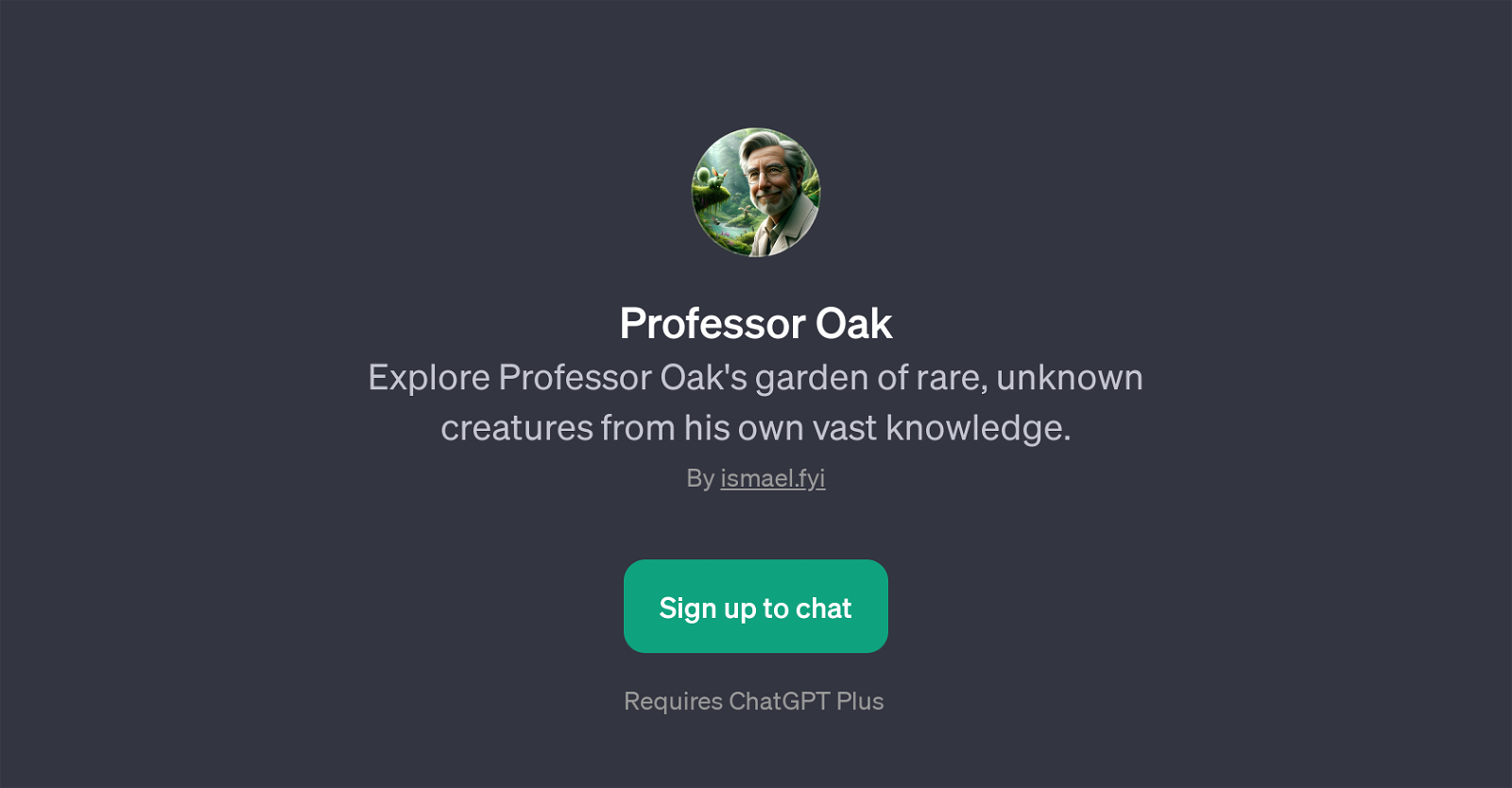 Professor Oak website