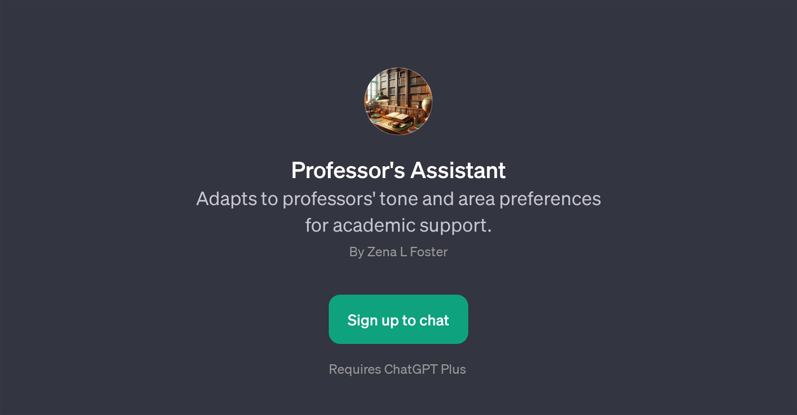 Professor's Assistant website