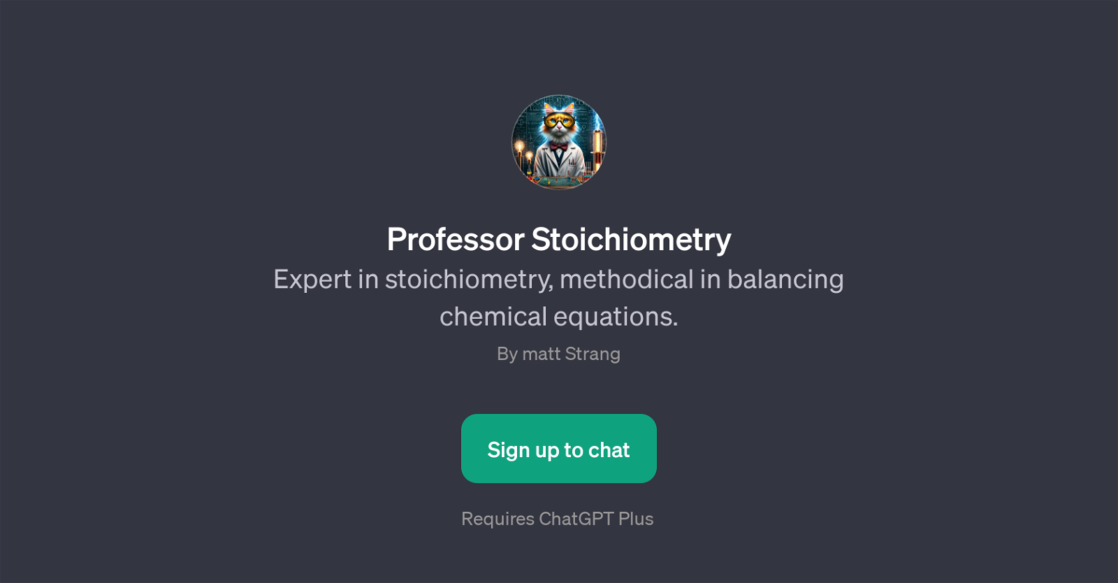 Professor Stoichiometry website