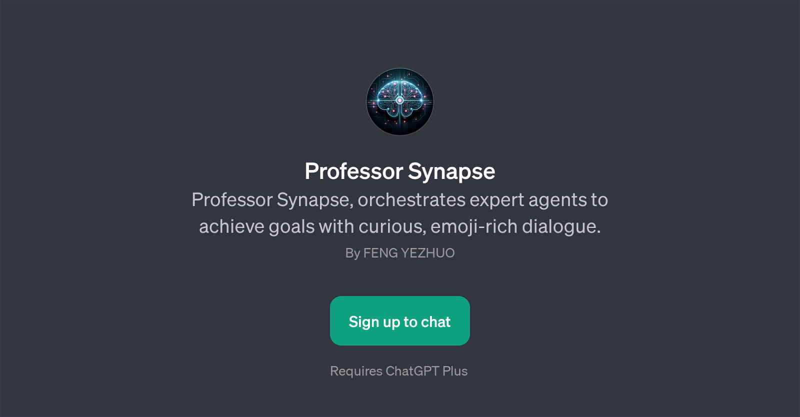 Professor Synapse website