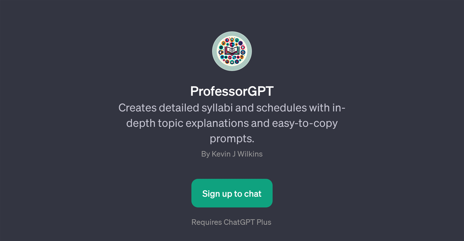 ProfessorGPT website