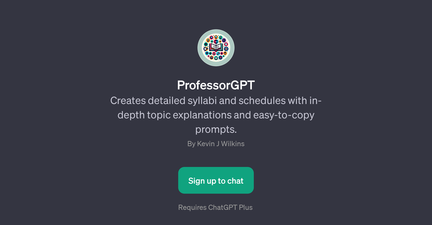 ProfessorGPT website