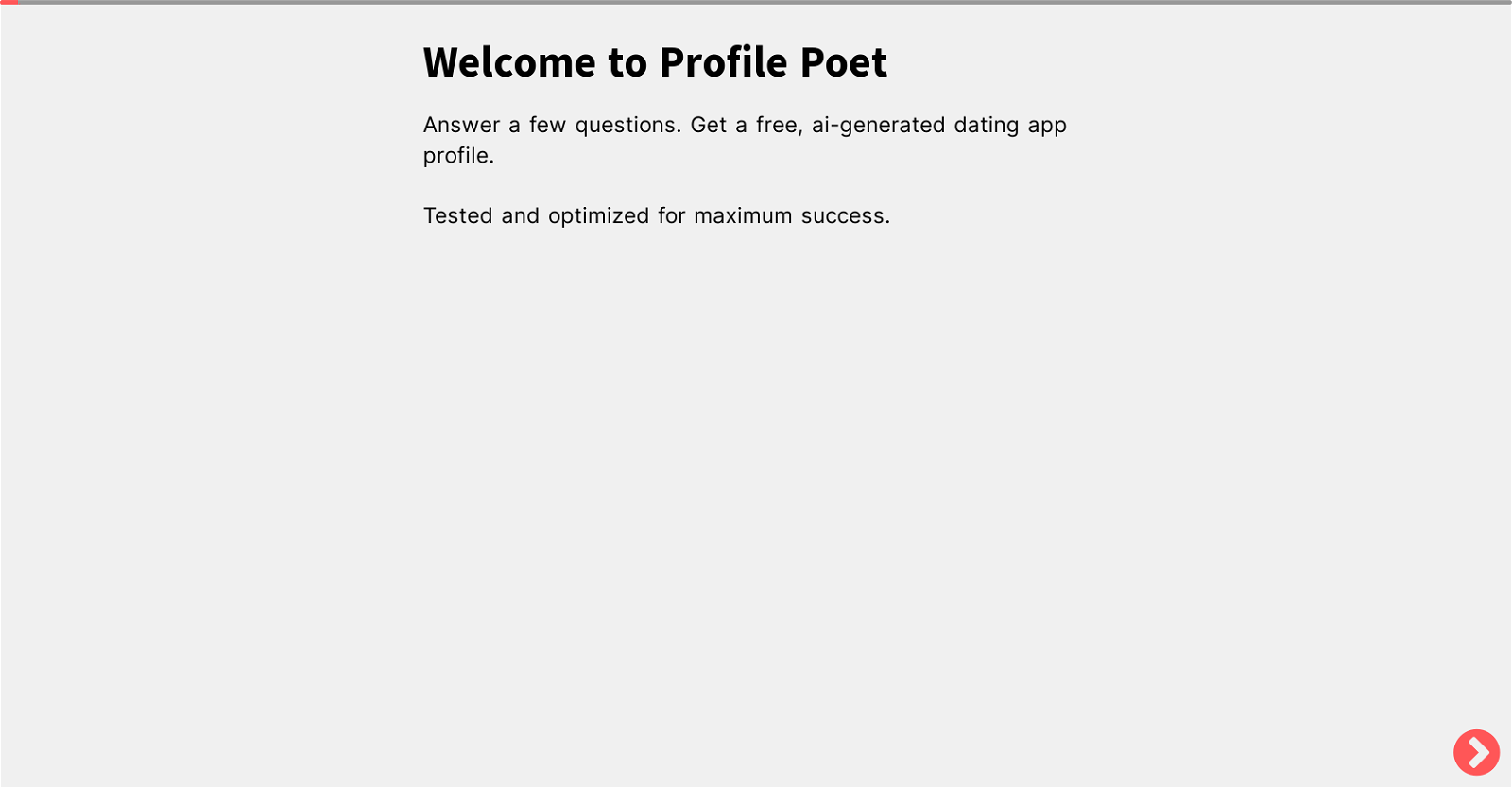 Profile Creator website