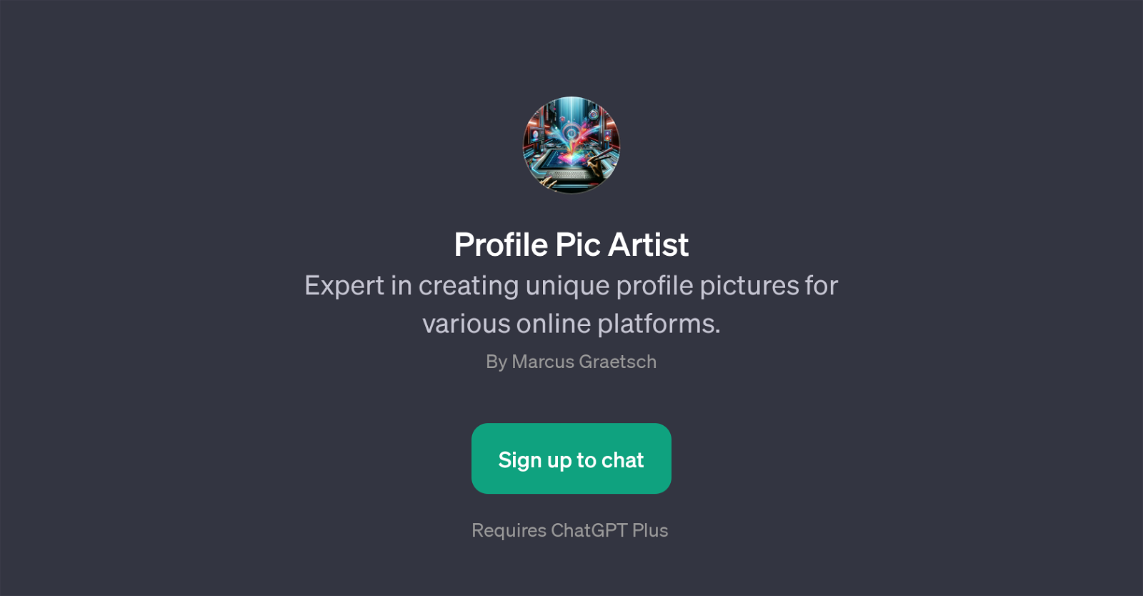 Profile Pic Artist website
