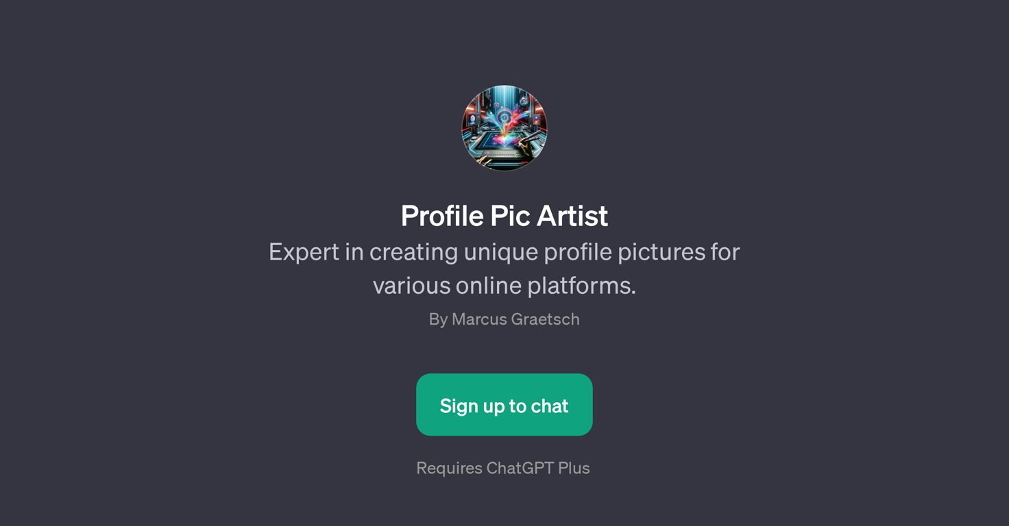 Profile Pic Artist website