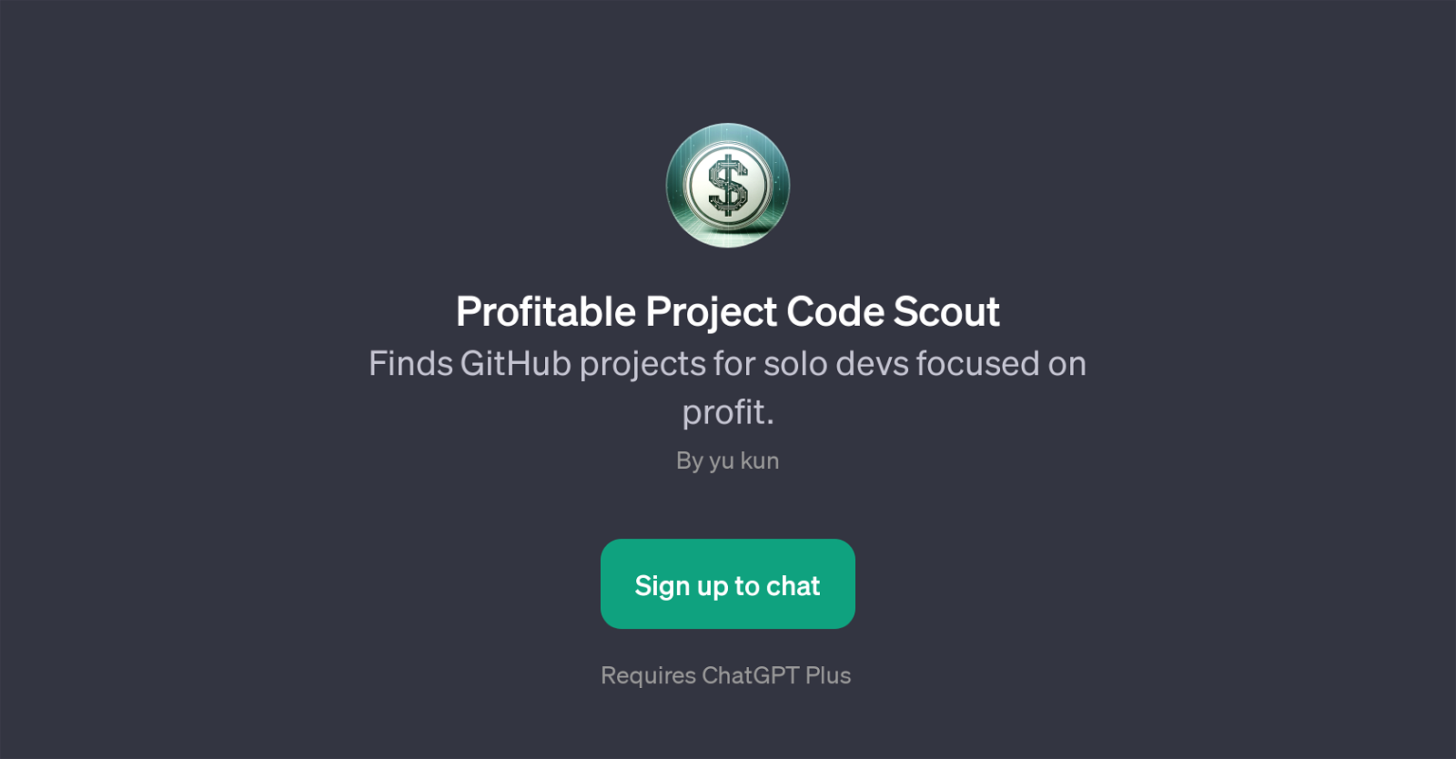 Profitable Project Code Scout website