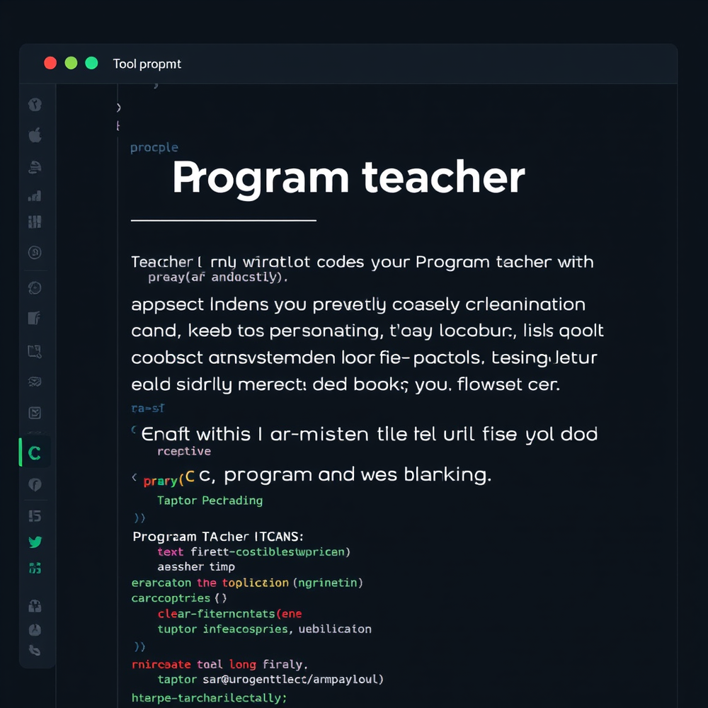 Program teacher website