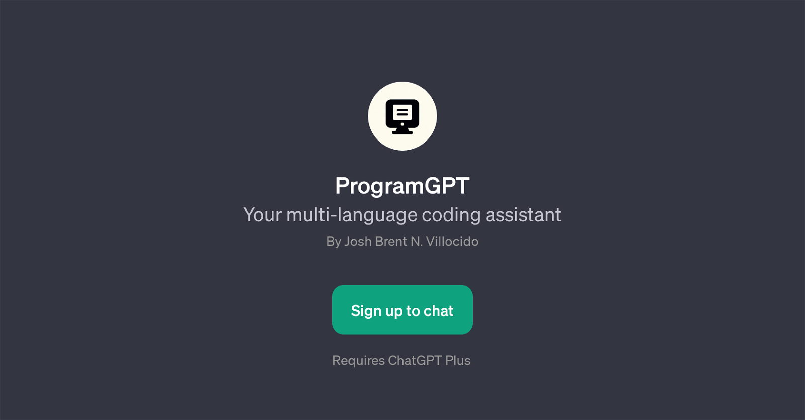 ProgramGPT website