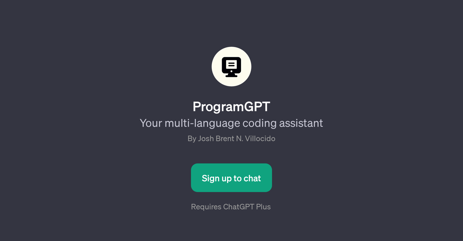 ProgramGPT website