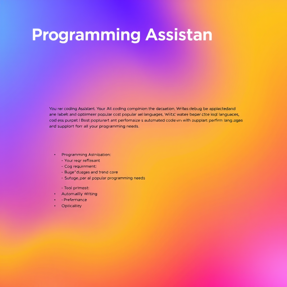 Programming Assistant website