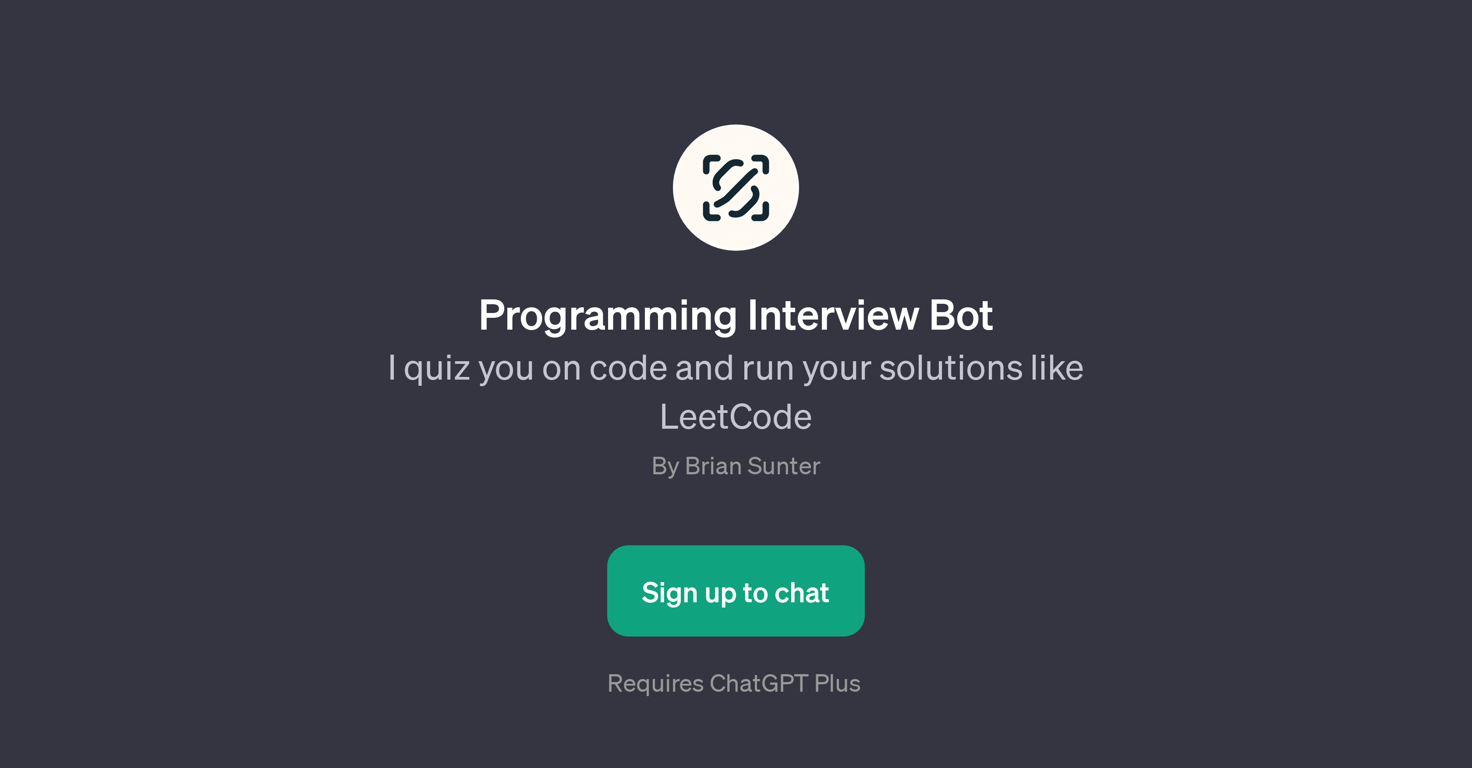 Programming Interview Bot website